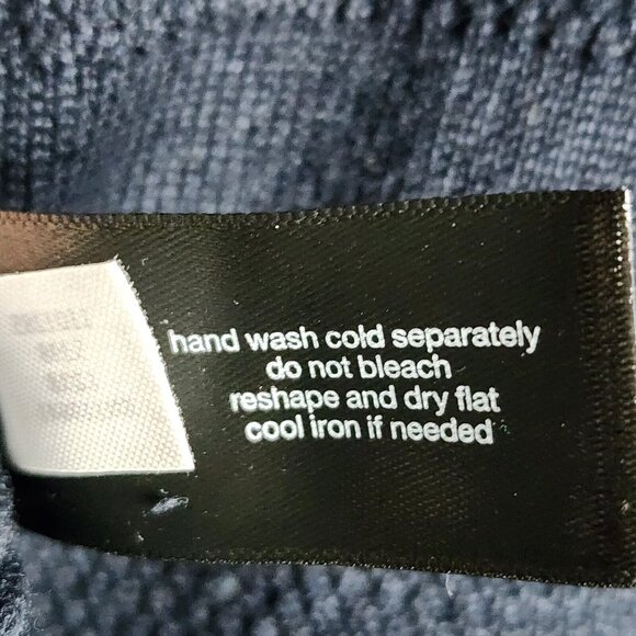 LANE BRYANT Solid All Dark Blue Open Knit Pullover Dress Womens Size 14/16 - Picture 7 of 7